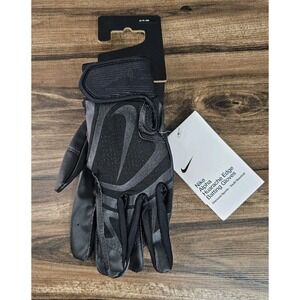 Nike Youth Alpha Huarache Edge Batting Gloves Black Sz‎ Youth Small